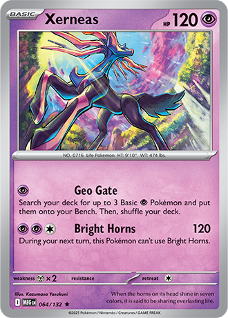 Mega Evolution - 064/132 - Xerneas - Holo