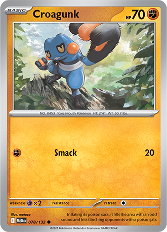 Mega Evolution - 078/132 - Croagunk