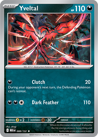 Mega Evolution - 088/132 - Yveltal - Holo