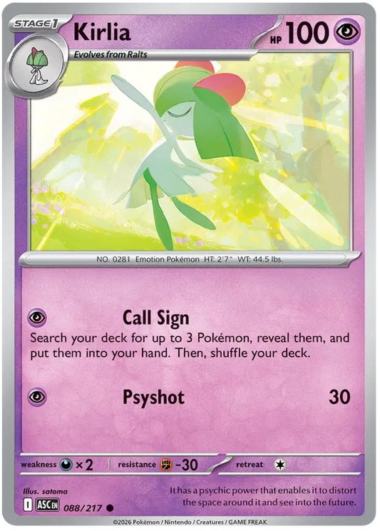 Ascended Heroes - 088/217 - Kirlia