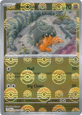 Black Bolt - 051/086 - Dwebble - Poké Ball Reverse Holo