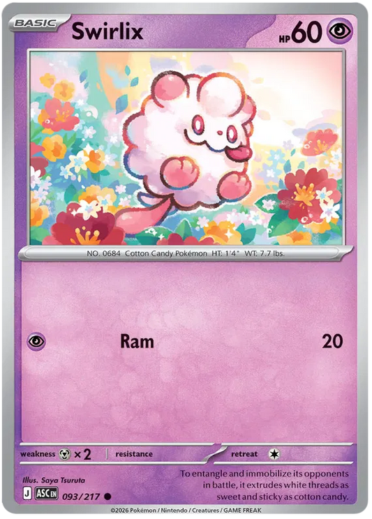 Ascended Heroes - 093/217 - Swirlix