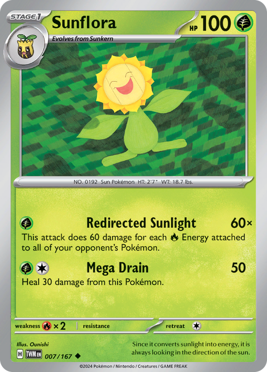 Twilight Masquerade - 007/167 - Sunflora