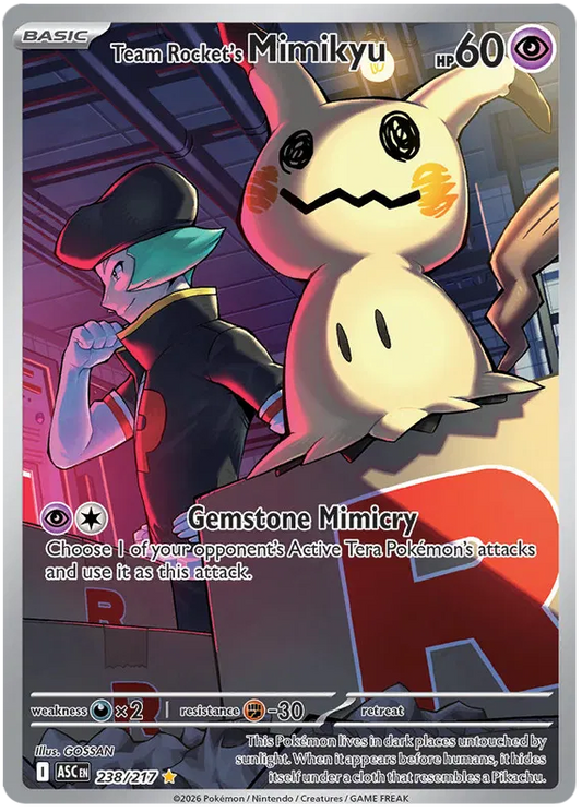 Ascended Heroes - 238/217 - Team Rocket's Mimikyu
