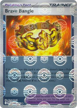 White Flare - 080/086 - Brave Bangle - Poké Ball Reverse Holo