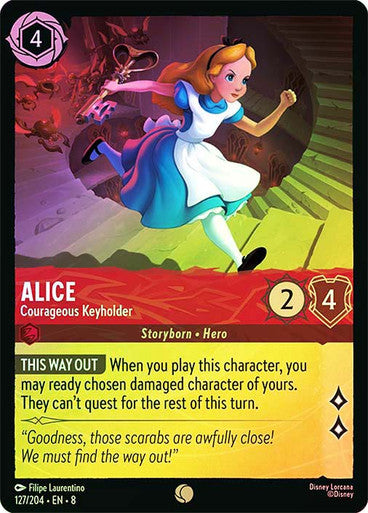 Reign Of Jafar - 127/204 - Alice - Courageous Keyholder - Foil
