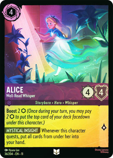 Winterspell - 036/204 - Alice - Well-Read Whisper - Foil
