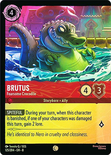 Reign Of Jafar - 125/204 - Brutus - Fearsome Crocodile - Foil