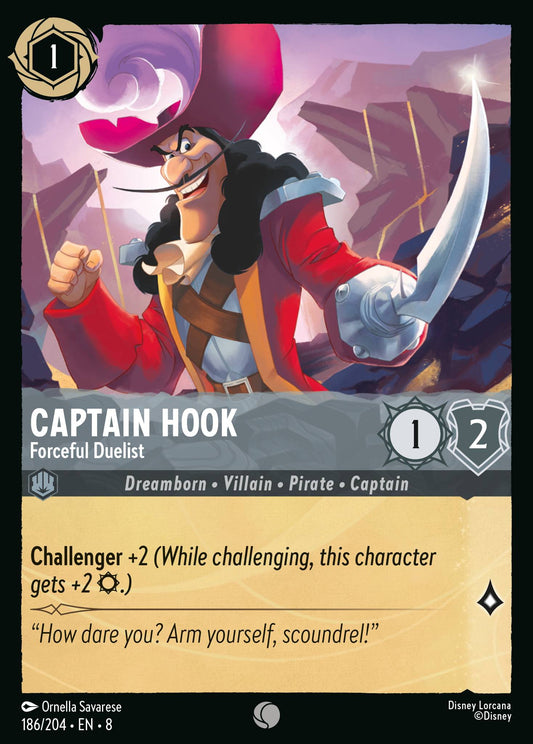 Reign Of Jafar - 186/204 - Captain Hook - Forceful Duelist