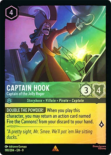 Fabled - 190/204 - Captain Hook - Captain of the Jolly Roger - Foil