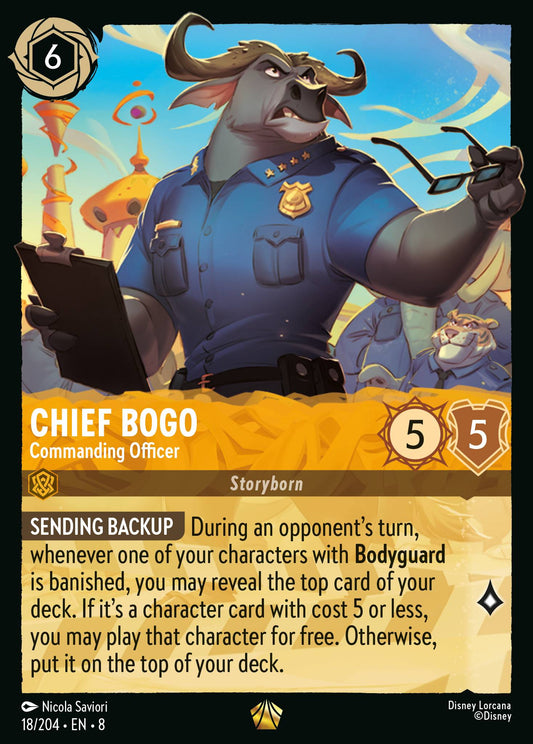 Reign Of Jafar - 018/204 - Chief Bogo - Commanding Officer