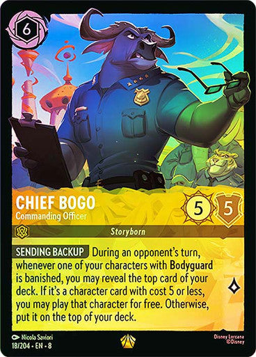 Reign Of Jafar - 018/204 - Chief Bogo - Commanding Officer - Foil