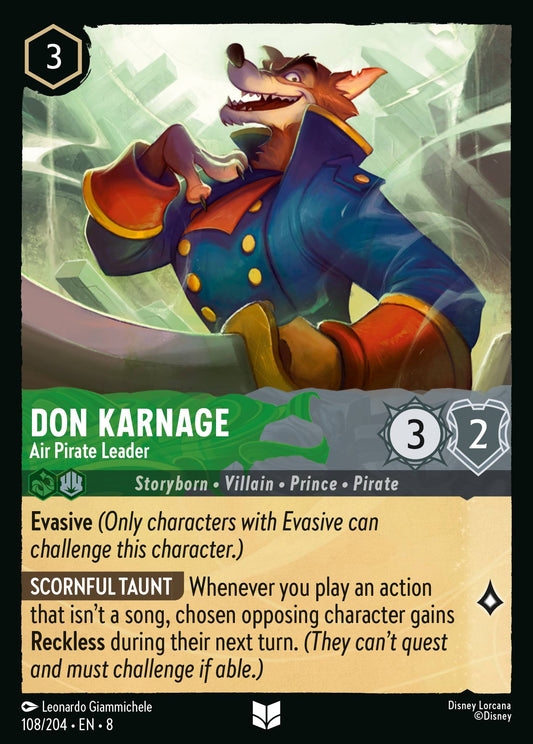 Reign Of Jafar - 108/204 - Don Karnage - Air Pirate Leader