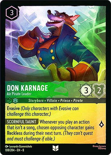 Reign Of Jafar - 108/204 - Don Karnage - Air Pirate Leader - Foil