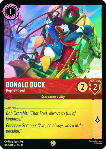 Winterspell - 105/204 - Donald Duck - Nephew Fred - Foil