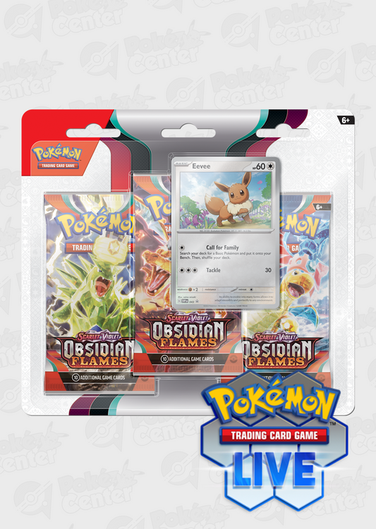 Live Code Card: Obsidian Flames 3pk: Eevee