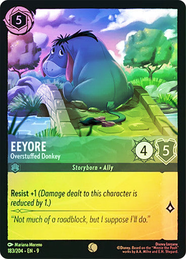 Fabled - 183/204 - Eeyore - Overstuffed Donkey - Foil