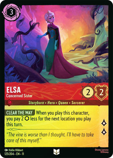 Winterspell - 125/204 - Elsa - Concerned Sister - Foil