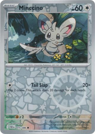 Black Bolt - 075/086 - Minccino - Reverse Holo