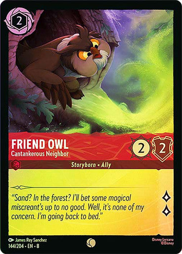 Reign Of Jafar - 144/204 - Friend Owl - Cantankerous Neighbor - Foil