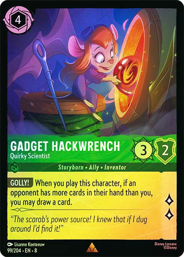 Reign Of Jafar - 099/204 - Gadget Hackwrench - Quirky Scientist - Foil
