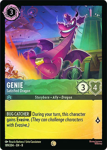 Reign Of Jafar - 189/204 - Genie - Satisfied Dragon - Foil