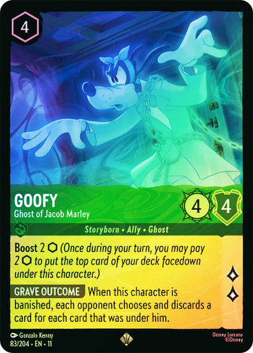 Winterspell - 083/204 - Goofy - Ghost of Jacob Marley - Foil
