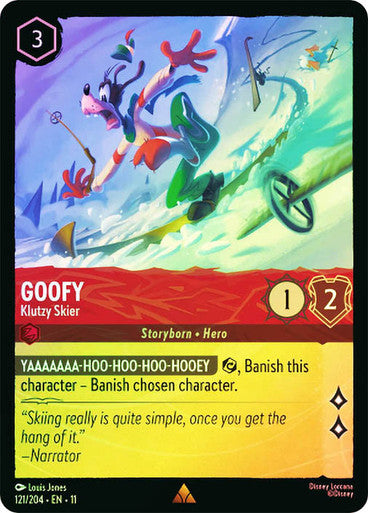 Winterspell - 121/204 - Goofy - Klutzy Skier - Foil