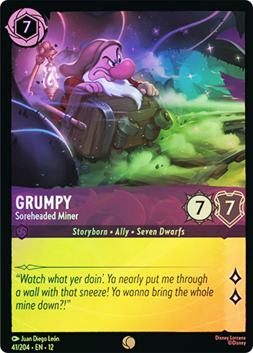 Wilds Unknown - 041/204 - Grumpy - Soreheaded Miner - Foil