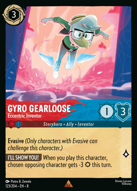 Reign Of Jafar - 123/204 - Gyro Gearloose - Eccentric Inventor