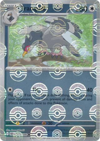 Black Bolt - 072/086 - Tranquill - Poké Ball Reverse Holo