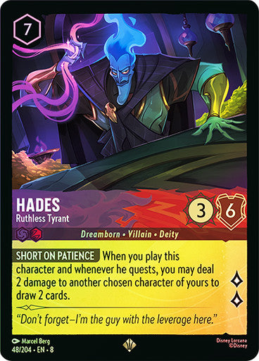 Reign Of Jafar - 048/204 - Hades - Ruthless Tyrant - Foil