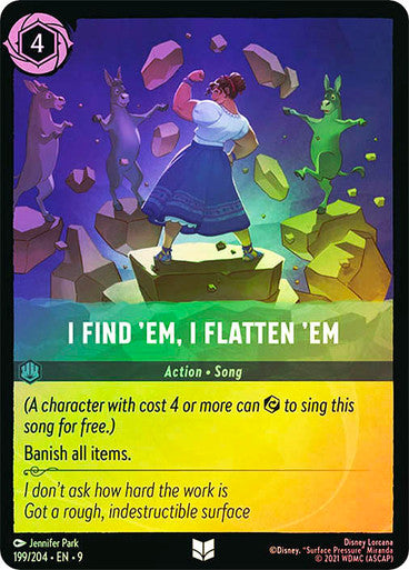 Fabled - 199/204 - I Find ’em, I Flatten ’em - Foil
