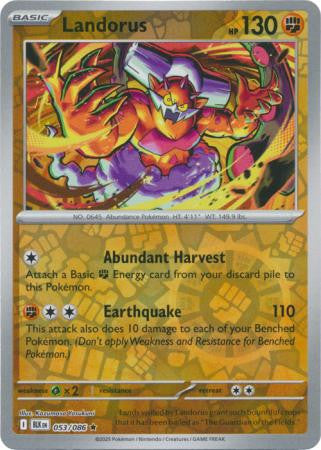 Black Bolt - 053/086 - Landorus - Reverse Holo