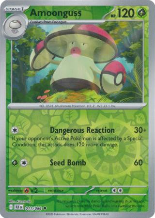 Black Bolt - 011/086 - Amoonguss - Reverse Holo