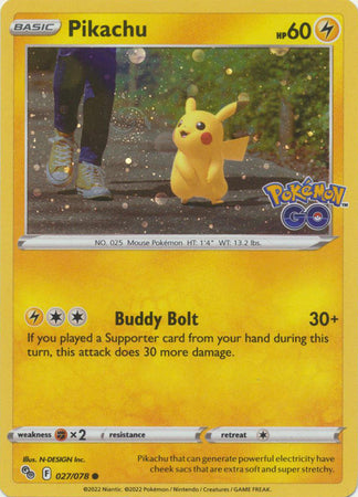 PGO - 027/078 - Pikachu - Cosmos Holo