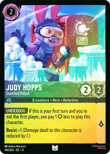 Winterspell - 194/204 - Judy Hopps - Snowball Patrol - Foil