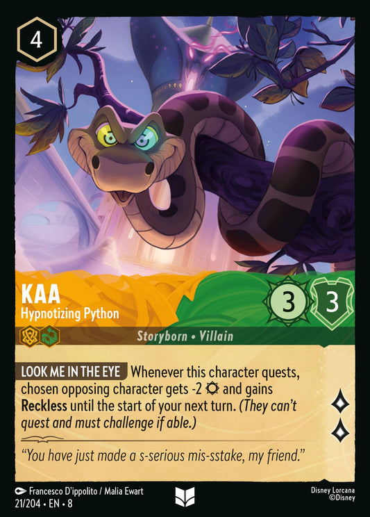 Reign Of Jafar - 021/204 - Kaa - Hypnotizing Python