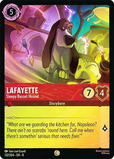 Reign Of Jafar - 132/204 - Lafayette - Sleepy Basset Hound - Foil