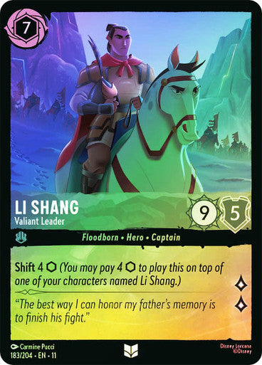 Winterspell - 183/204 - Li Shang - Valiant Leader - Foil
