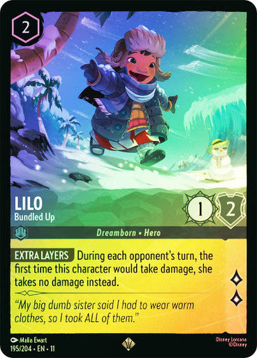 Winterspell - 195/204 - Lilo - Bundled Up - Foil