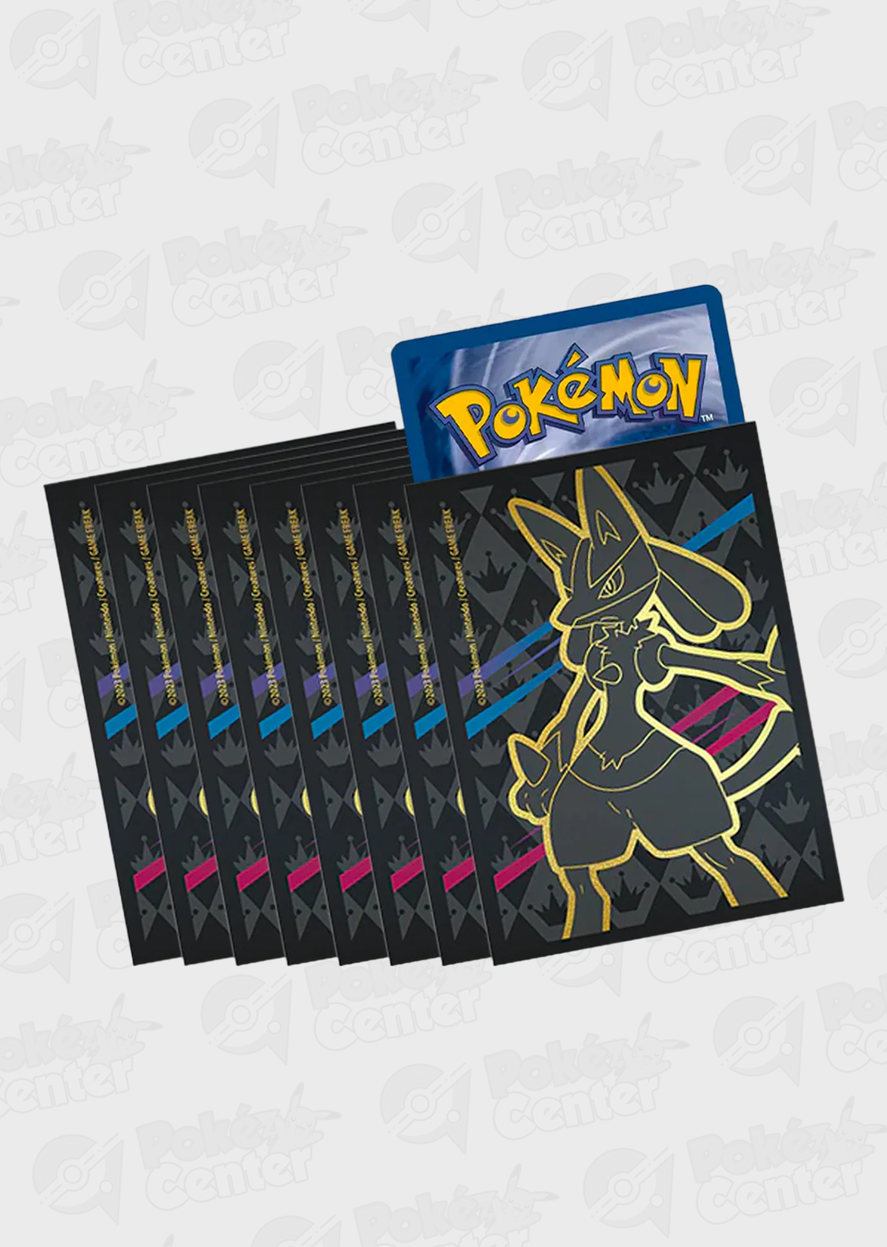 lucario card sleeves Crown Zenith: Lucario Card Sleeves (65 stuks) – Cards Center