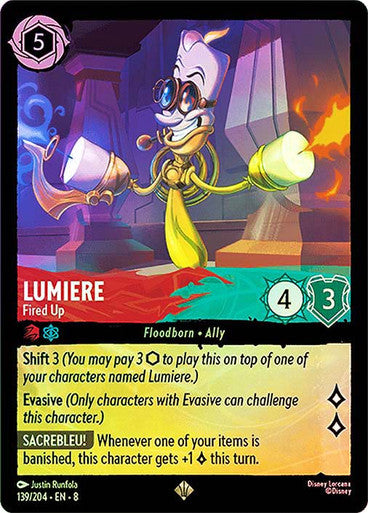 Reign Of Jafar - 139/204 - Lumiere - Fired Up - Foil