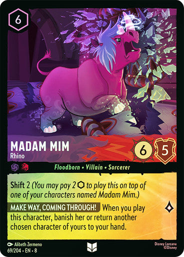 Reign Of Jafar - 069/204 - Madam Mim - Rhino - Foil