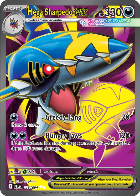 Phantasmal Flames - 113/094 - Mega Sharpedo ex