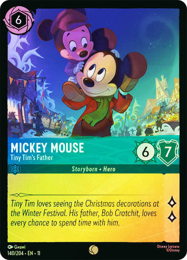 Winterspell - 140/204 - Mickey Mouse - Tiny Tim's Father - Foil