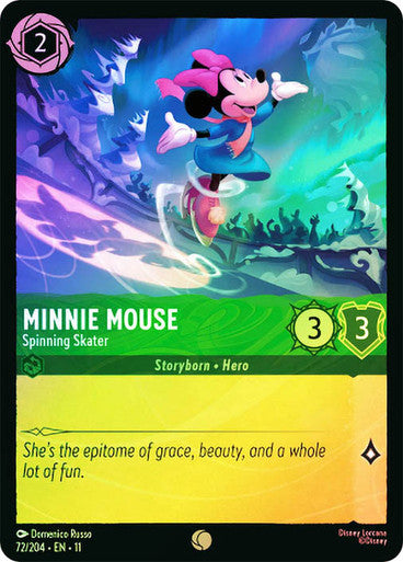 Winterspell - 072/204 - Minnie Mouse - Spinning Skater - Foil