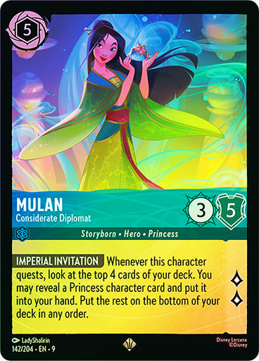 Fabled - 142/204 - Mulan - Considerate Diplomat - Foil