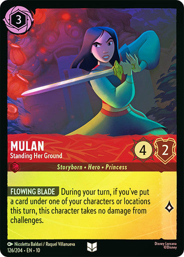 Whispers in the Well - 126/204 - Mulan - Standing Her Ground - Foil