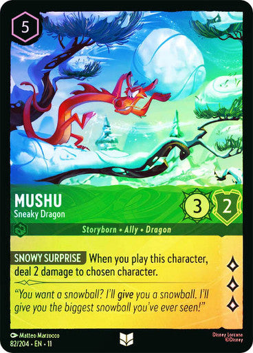 Winterspell - 082/204 - Mushu - Sneaky Dragon - Foil